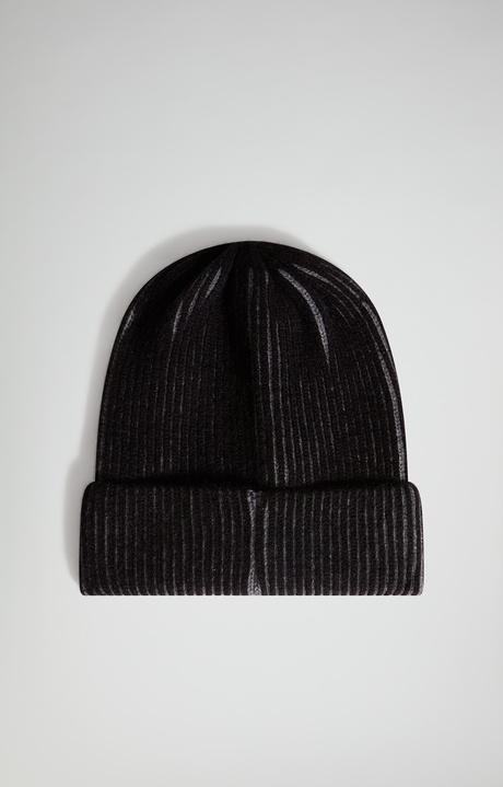 Ribbed knit beanie, BLACK, hi-res-1