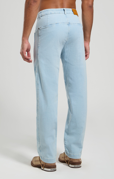 Wide fit men's jeans, L6 BLUE DENIM, hi-res-1