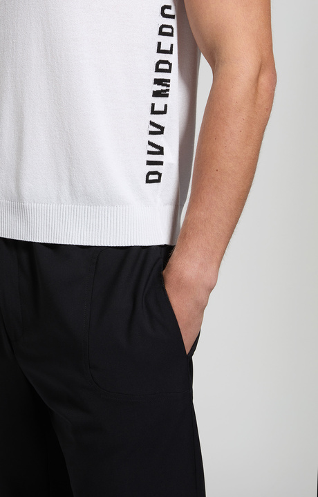 Men's jacquard knit pullover, WHITE, hi-res-1