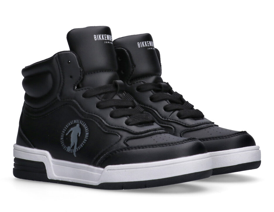 Boys' High Top Sneakers Mark, BLACK Boys' High Top Sneakers Mark, BLACK, hi-res-1