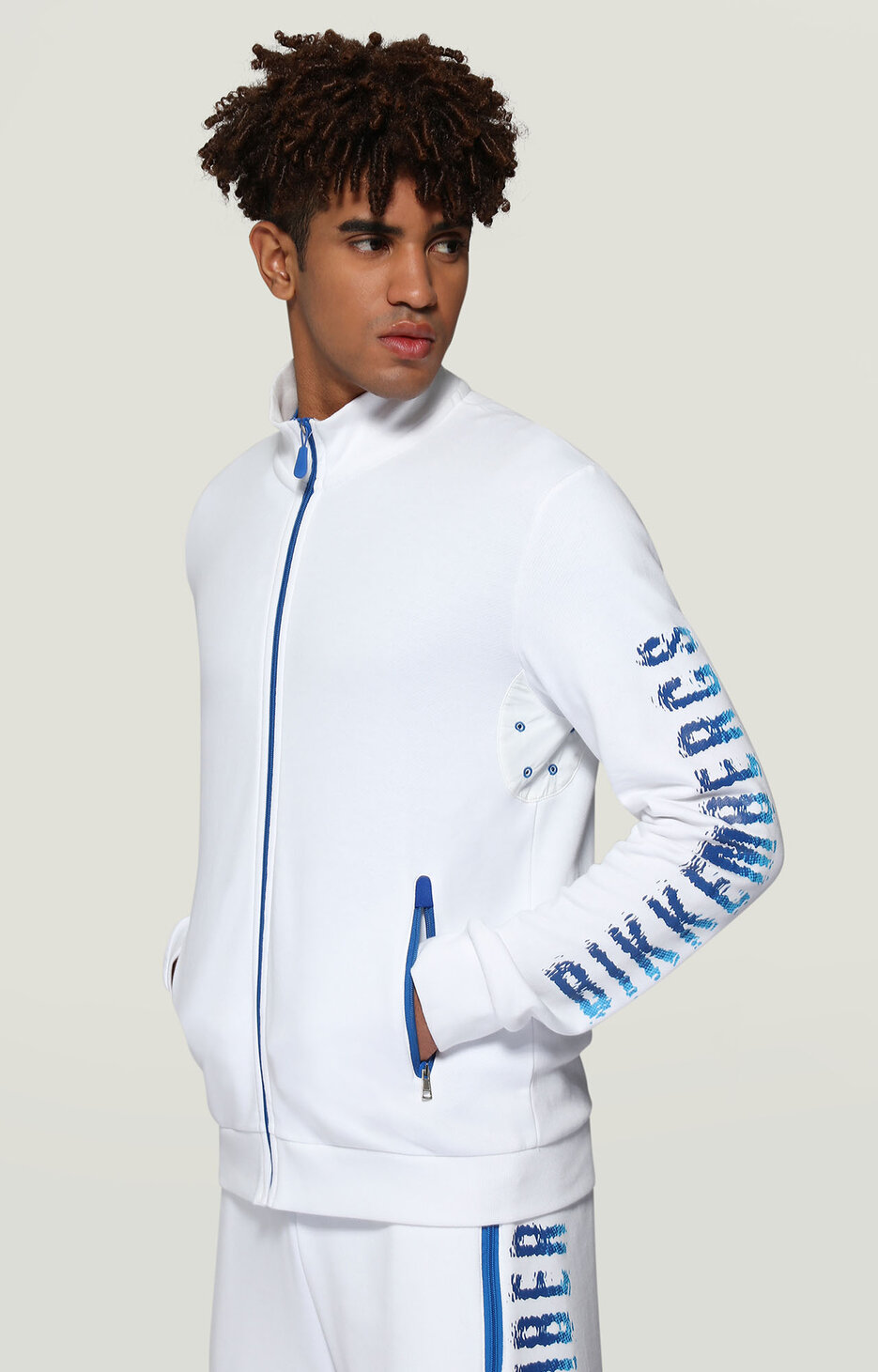 Men's sweatshirt with liquid logo, OPTICAL WHITE Men's sweatshirt with liquid logo, OPTICAL WHITE, hi-res-1