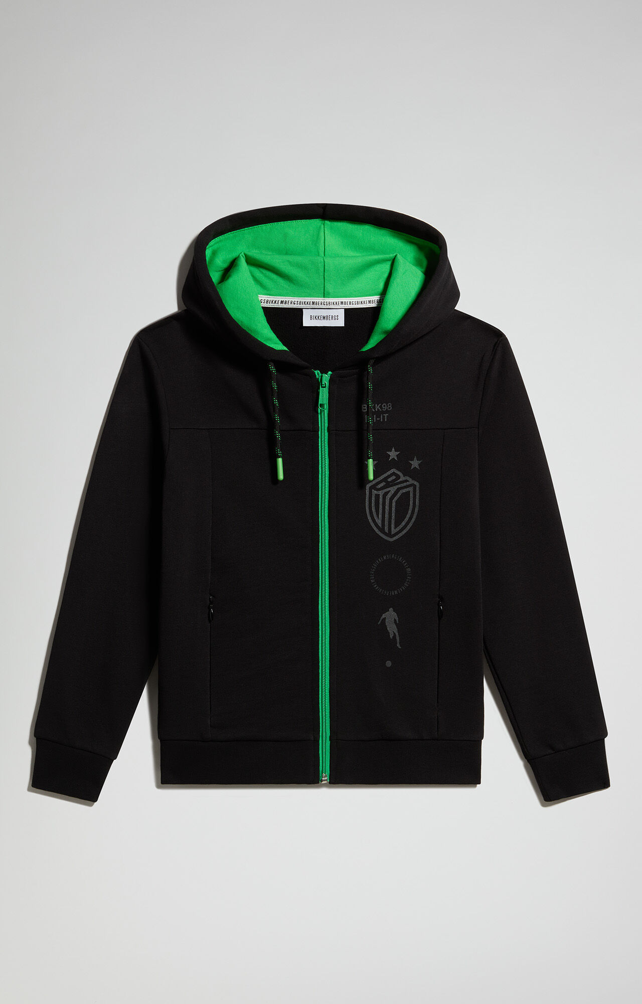 dirk bikkembergs Boy's zip-up sweatshirt