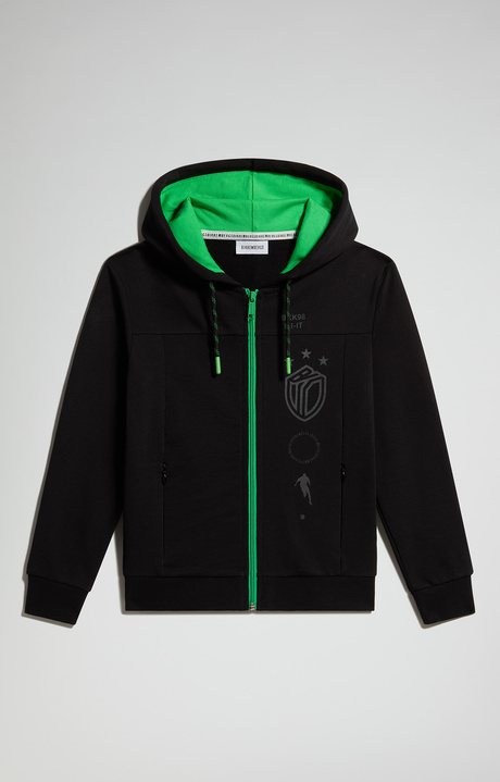 Junior's zip-up sweatshirt, BLACK, hi-res-1