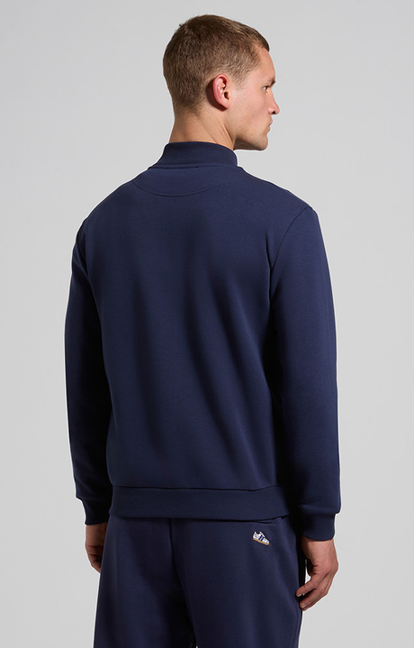 Men&rsquo;s sweatshirt with embroidered flap, BLACK IRIS, hi-res-1