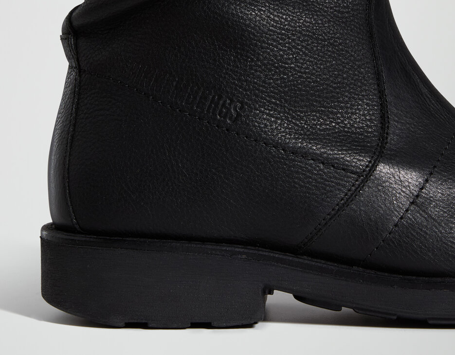Men's Vintage M leather ankle boots, BLACK, hi-res-1