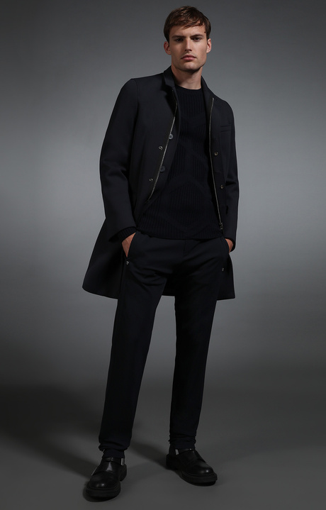 Men's navy coat, NAVY, hi-res-1