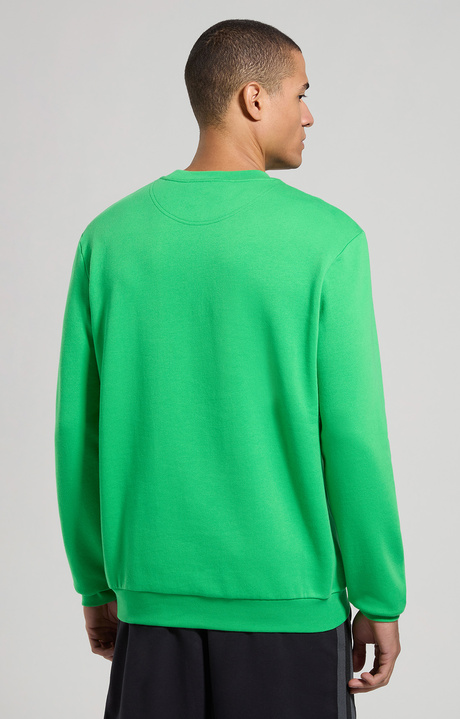 Men's round neck sweatshirt, CLASSIC GREEN, hi-res-1
