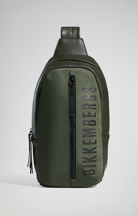 Men's single-strap backpack – Carl, GREEN Men's single-strap backpack – Carl, GREEN, hi-res-1