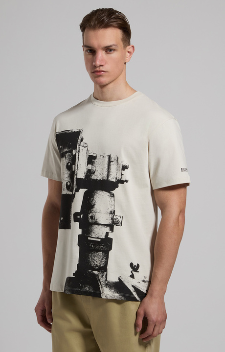 Printed men’s T-shirt, SILVER BIRCH, hi-res-1