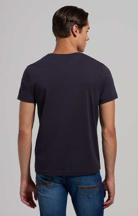 Men's embroidered logo T-shirt, BLUE GRAPHITE, hi-res-1