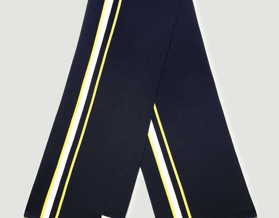 Scarf with patch 35x180 cm, NAVY Scarf with patch 35x180 cm, NAVY, hi-res-1