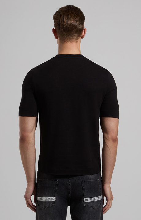 Super slim fit men’s T-shirt, BLACK Super slim fit men’s T-shirt, BLACK, hi-res-1