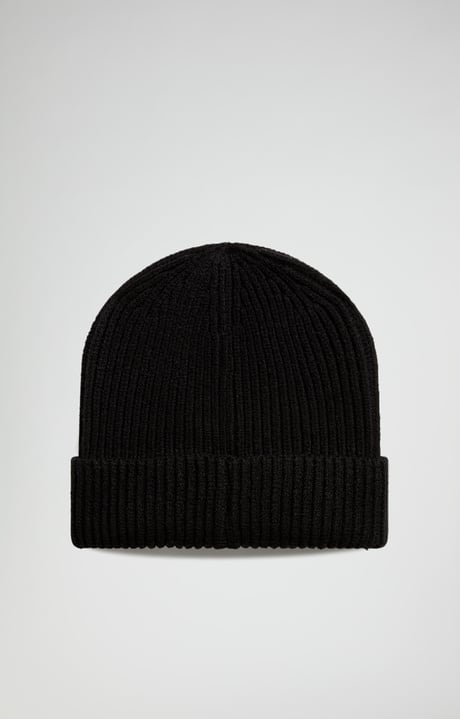 Men's beanie, BLACK Men's beanie, BLACK, hi-res-1