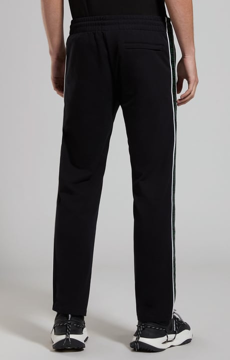 Logo trim men's joggers , BLACK, hi-res-1