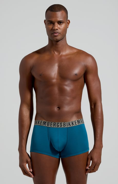 2-pack men's boxers with raised logo, BLUE 2-pack men's boxers with raised logo, BLUE, hi-res-1