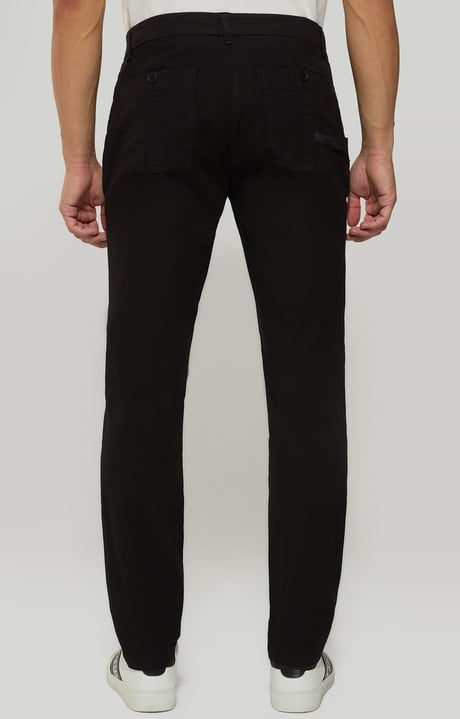 Men's pants with pocket detail, BLACK Men's pants with pocket detail, BLACK, hi-res-1