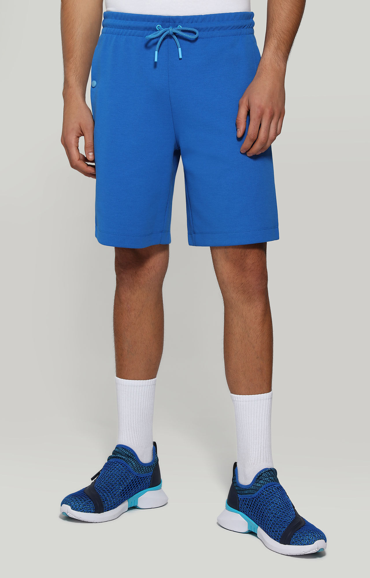 Mens blue fleece shorts Clearance