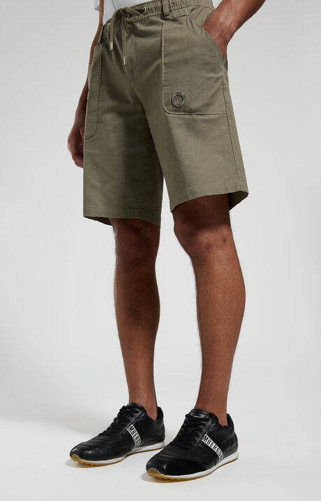 bikkembergs Men's linen shorts