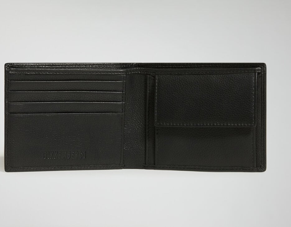 Gael men's leather wallet, BLACK Gael men's leather wallet, BLACK, hi-res-1