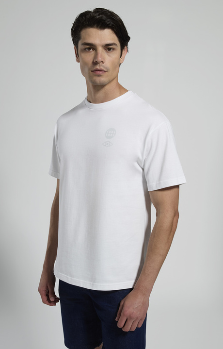 Men's back-print T-shirt, WHITE, hi-res-1