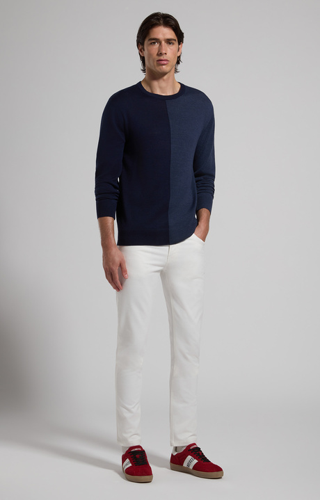 Men’s sweater with broken logo, BLACK IRIS, hi-res-1