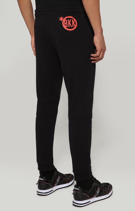Men's printed sweatpants, BLACK, hi-res-1