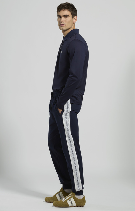 Men's joggers with mesh inserts, BLACK IRIS, hi-res-1