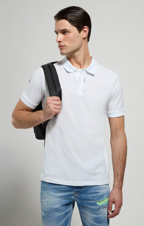 bikkembergs Men's polo shirt in mercerized cotton