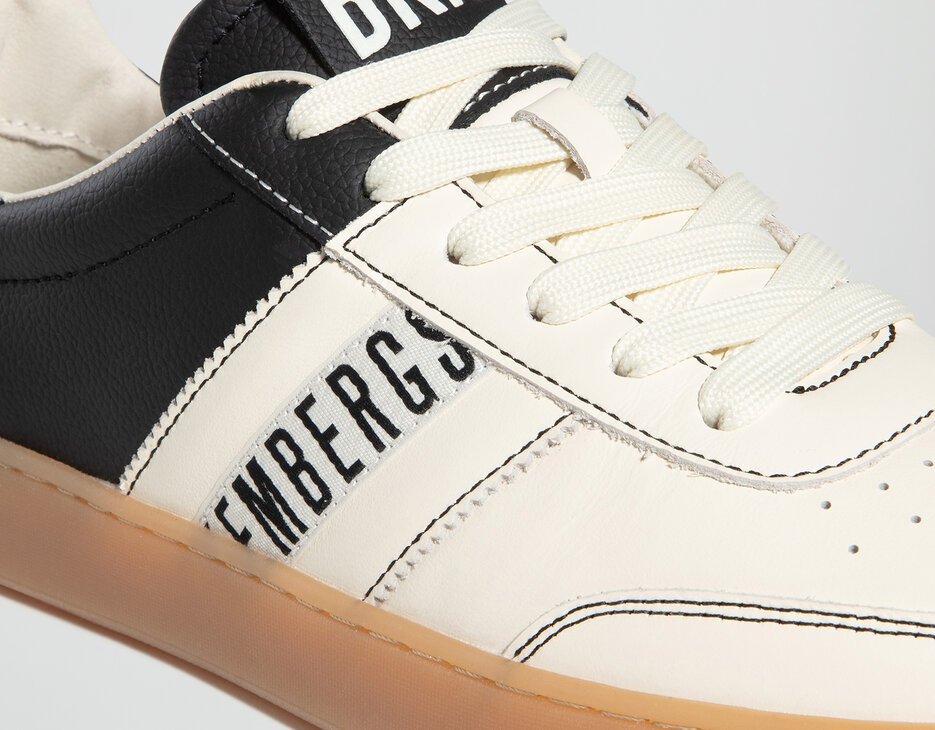 Men&rsquo;s Recoba color-block sneakers, OFF WHITE/BLACK, hi-res-1