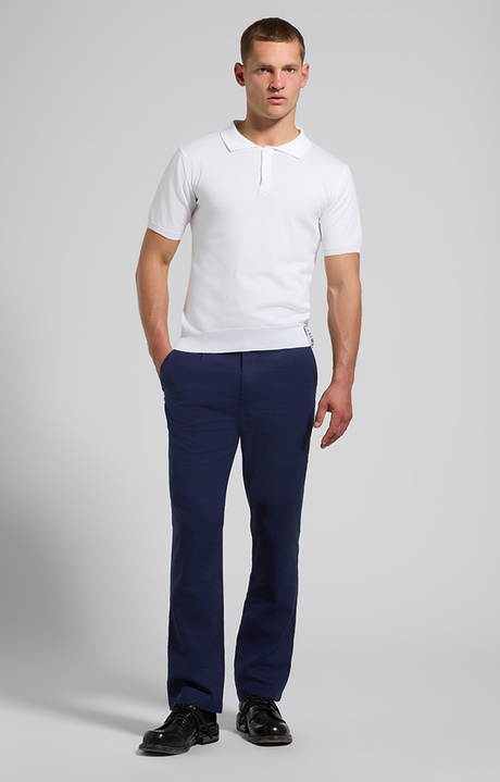 Men's linen and viscose pants, BLACK IRIS, hi-res-1
