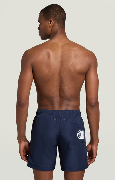 Men's swim shorts with double tape, NAVY Men's swim shorts with double tape, NAVY, hi-res-1