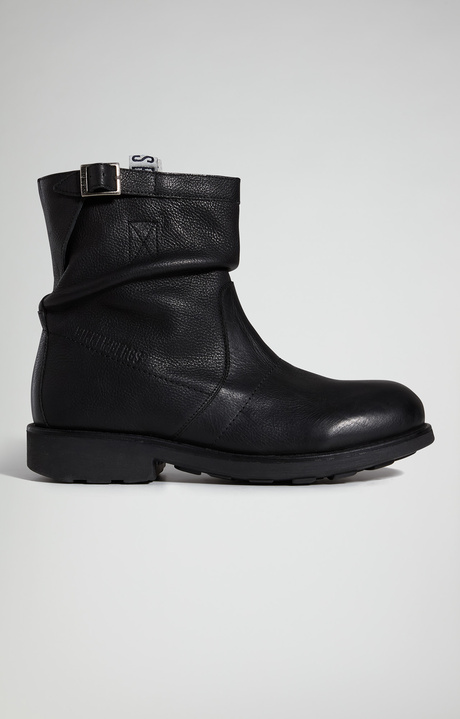 Men's Vintage M leather ankle boots, BLACK, hi-res-1