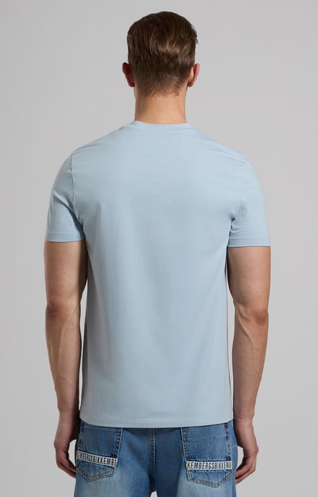 Slim fit printed men’s T-shirt, CELESTIAL BLUE Slim fit printed men’s T-shirt, CELESTIAL BLUE, hi-res-1