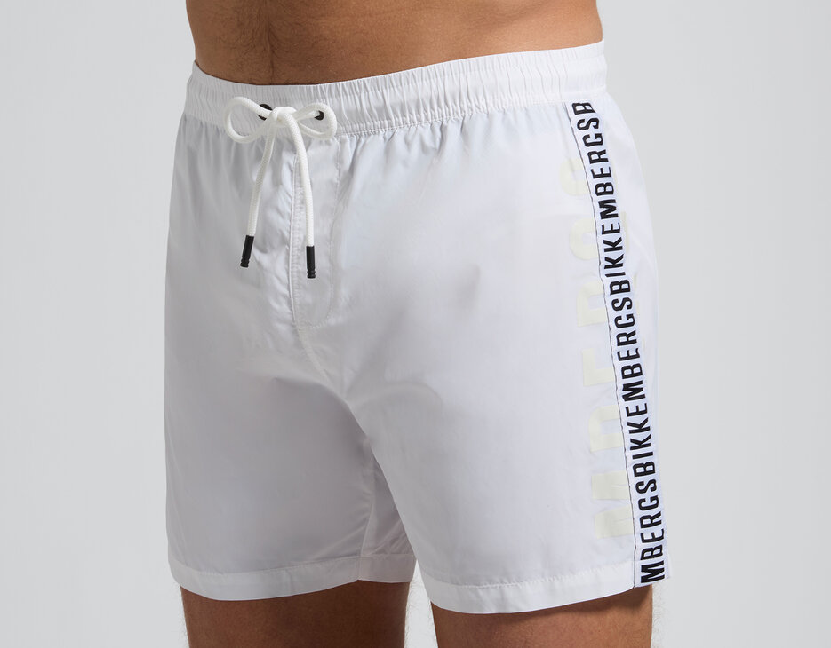 Men&rsquo;s drawstring swim shorts, WHITE, hi-res-1