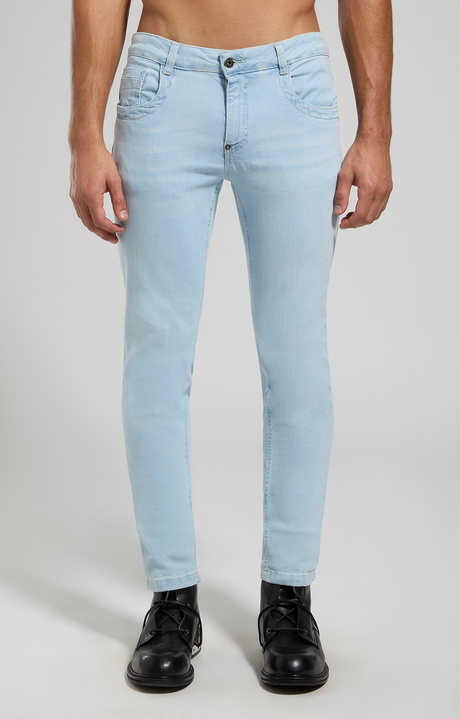 Slim fit men's jeans, L6 BLUE DENIM, hi-res-1