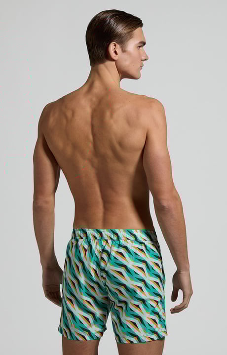 Space-saving men's swim shorts , MULTICOLOR Space-saving men's swim shorts , MULTICOLOR, hi-res-1