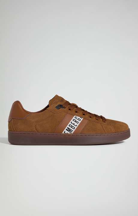 Men's Recoba M suede leather sneakers, TOFFEE 118, hi-res-1