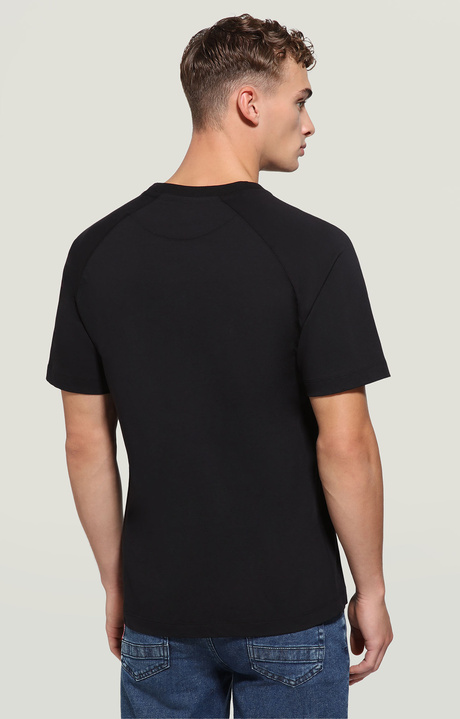 Men's T-shirt with raglan sleeves, BLACK, hi-res-1