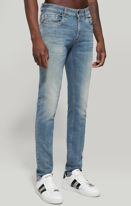 Slim fit men's jeans - stretch denim, BLUE DENIM, hi-res-1