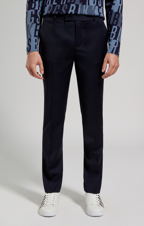 Men's slim fit pants, DEEP WEEL, hi-res-1
