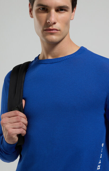 bikkembergs Men's jacquard knit pullover