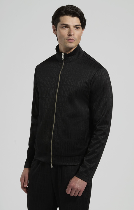 Men&rsquo;s jacquard sweatshirt, BLACK, hi-res-1