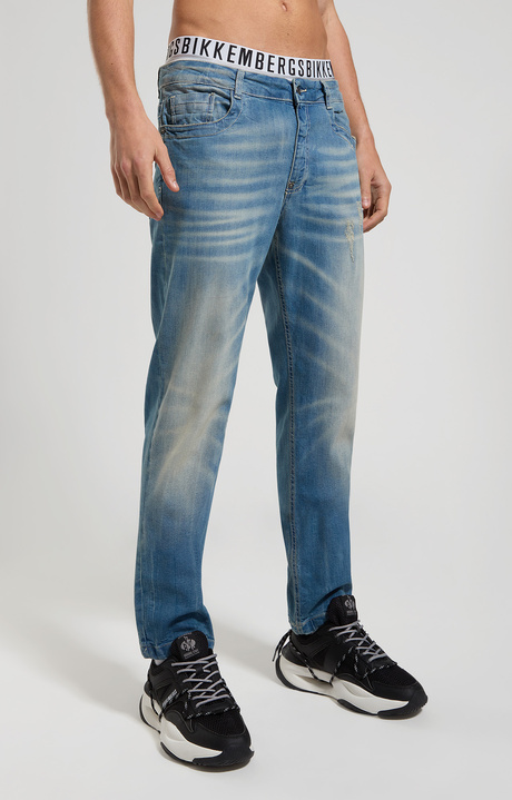 Regular fit men's jeans, L5 BLUE DENIM, hi-res-1