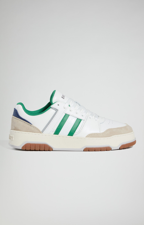 Men&rsquo;s B4SK3T sneakers, IVORY/GREEN, hi-res-1