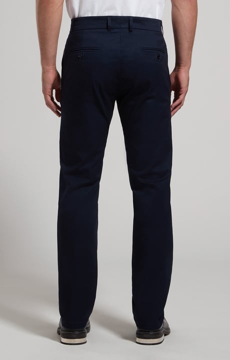 Slim fit men's pants, BLUE GRAPHITE Slim fit men's pants, BLUE GRAPHITE, hi-res-1