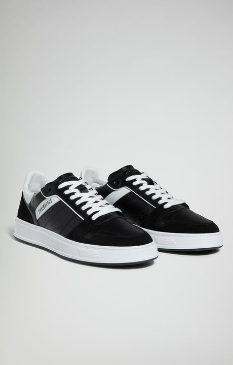 Men's sneakers - Claudius M, BLACK/WHITE Men's sneakers - Claudius M, BLACK/WHITE, hi-res-1