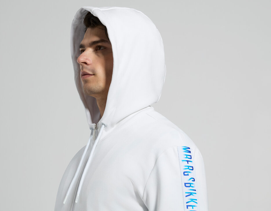 Men&rsquo;s modal hooded sweatshirt, WHITE, hi-res-1