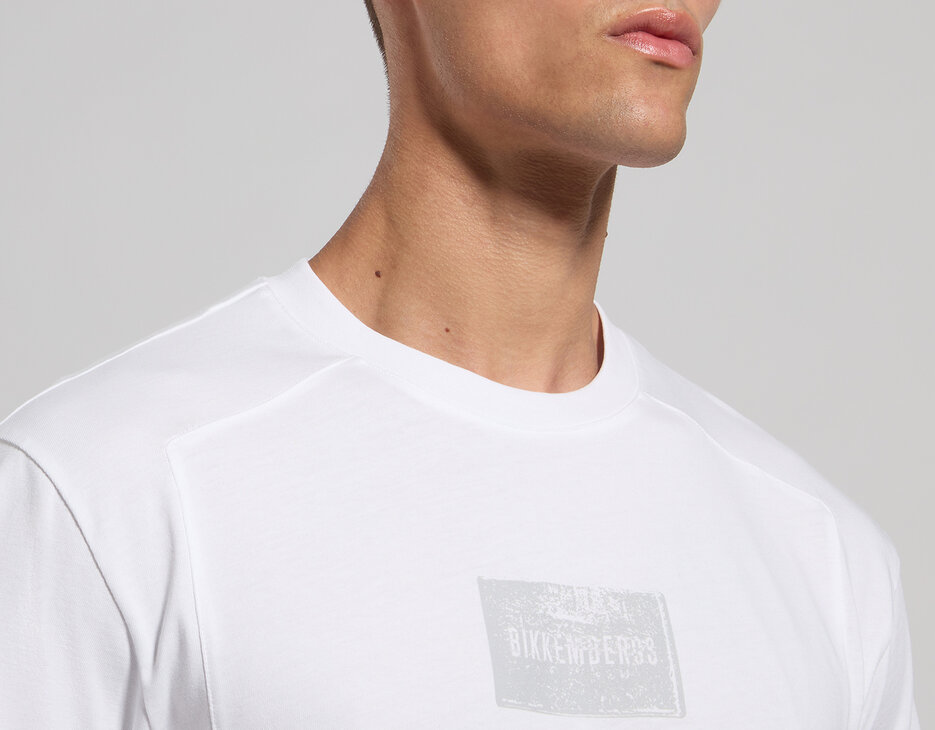 Relaxed fit T-shirt with oversized sleeves, WHITE Relaxed fit T-shirt with oversized sleeves, WHITE, hi-res-1