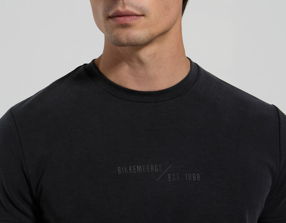 Men's slub T-shirt, BLACK, hi-res-1