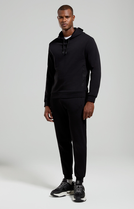 Embroidered men’s joggers, BLACK, hi-res-1